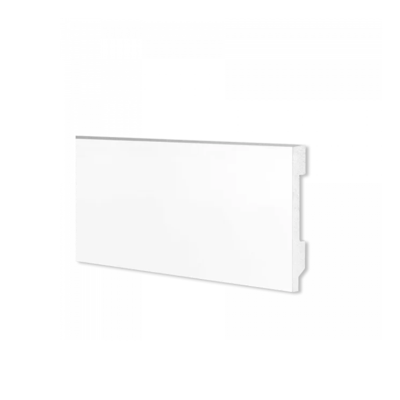 Battiscopa JC132 Polimero Bianco 2000x70x15