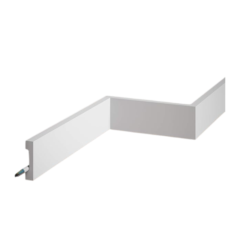 Battiscopa MD359 Polimero Bianco 2000x70x16