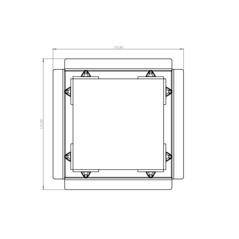 Evolux Integra Pozzetto Piastrellabile 11,6x11,6 cm