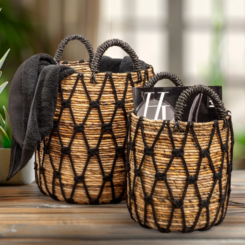 Basket Cesto multiuso in fibre e cotone Ø25