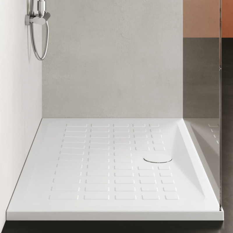 Cube Piatto Doccia Ceramica 80x140x4h Bianco