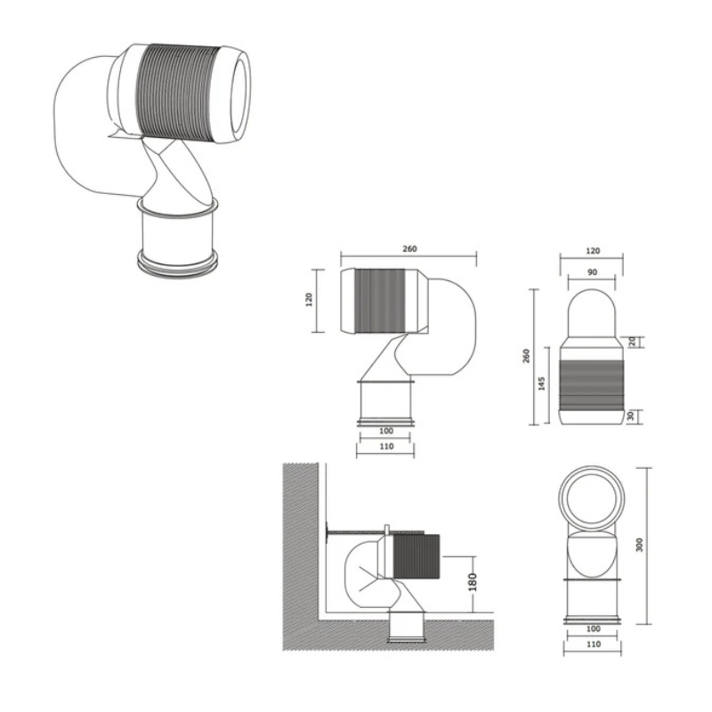 Curva WC Traslato Ras