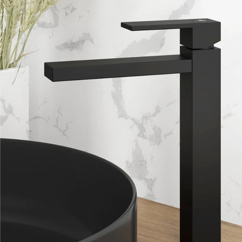 Faro Miscelatore Lavabo Alto Carbon