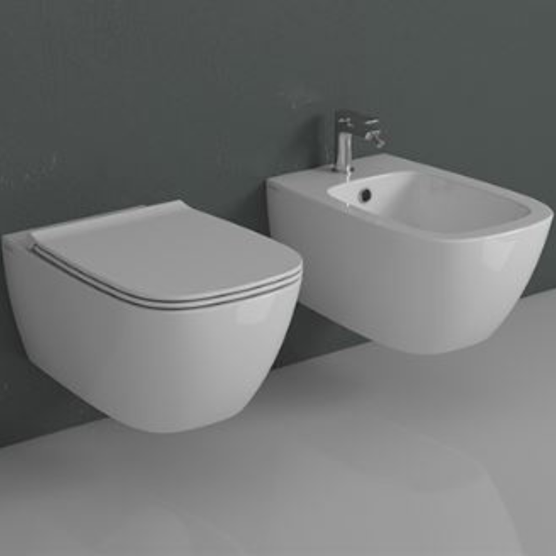 Genesis Bidet Sospeso Bianco Lucido