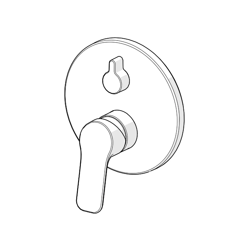 Basic Parti esterne Miscelatore Doccia/Vasca Cromo Lucido