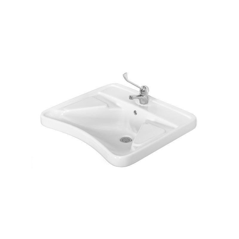 Lavabo Ergonomico in ceramica per Disabili