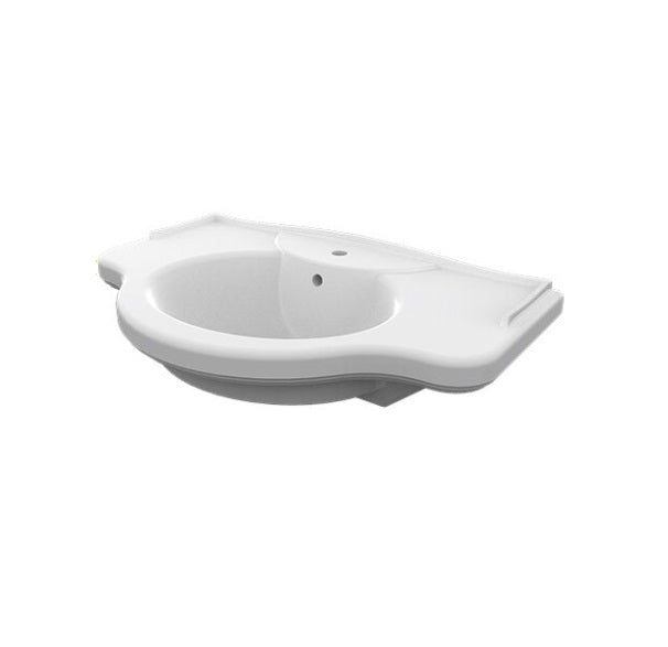 LC30 Consolle Lavabo 110 Ceramica Bianco Lucido