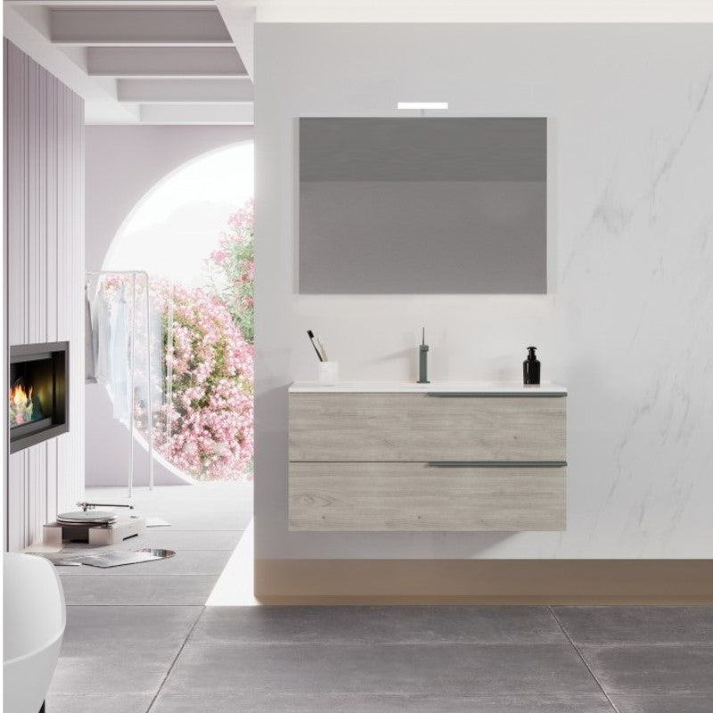 Symphony 100 Mobile Bagno Sospeso Legno Nordico