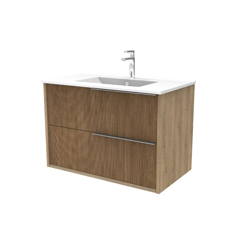 Trend 80 Mobile Bagno Sospeso Rovere Medio