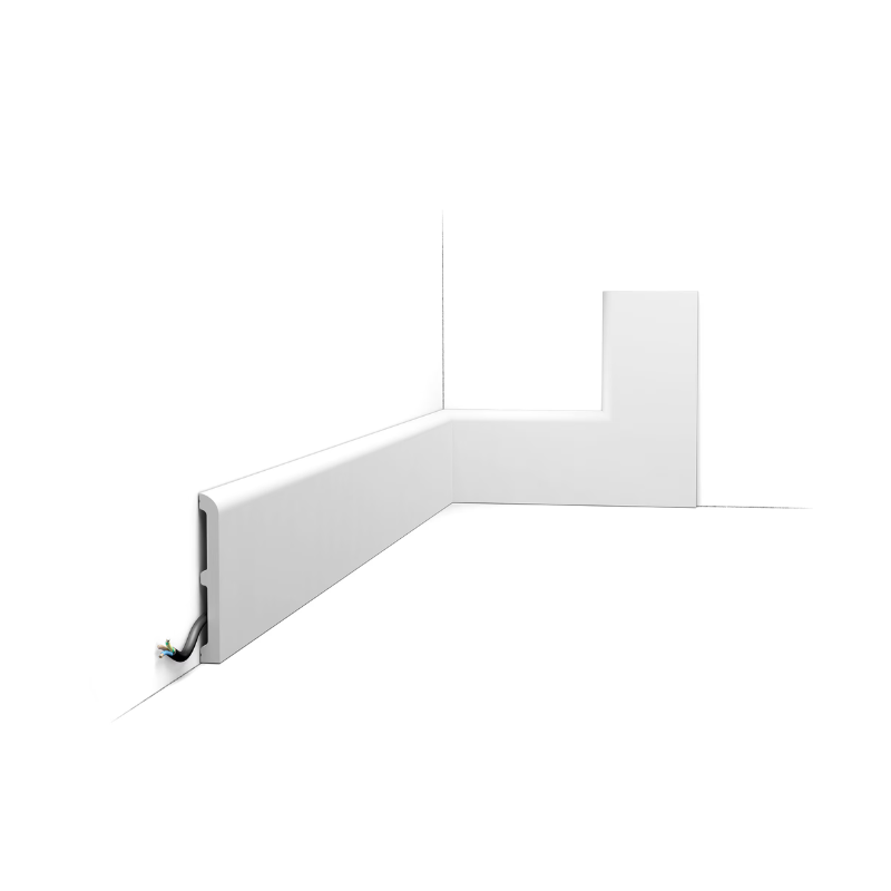 Orac Battiscopa SX184 Polimero 2000x110x13