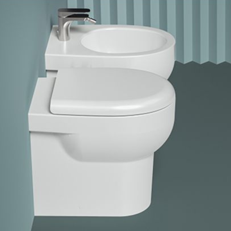 Smarty WC Filo Parete Bianco Lucido