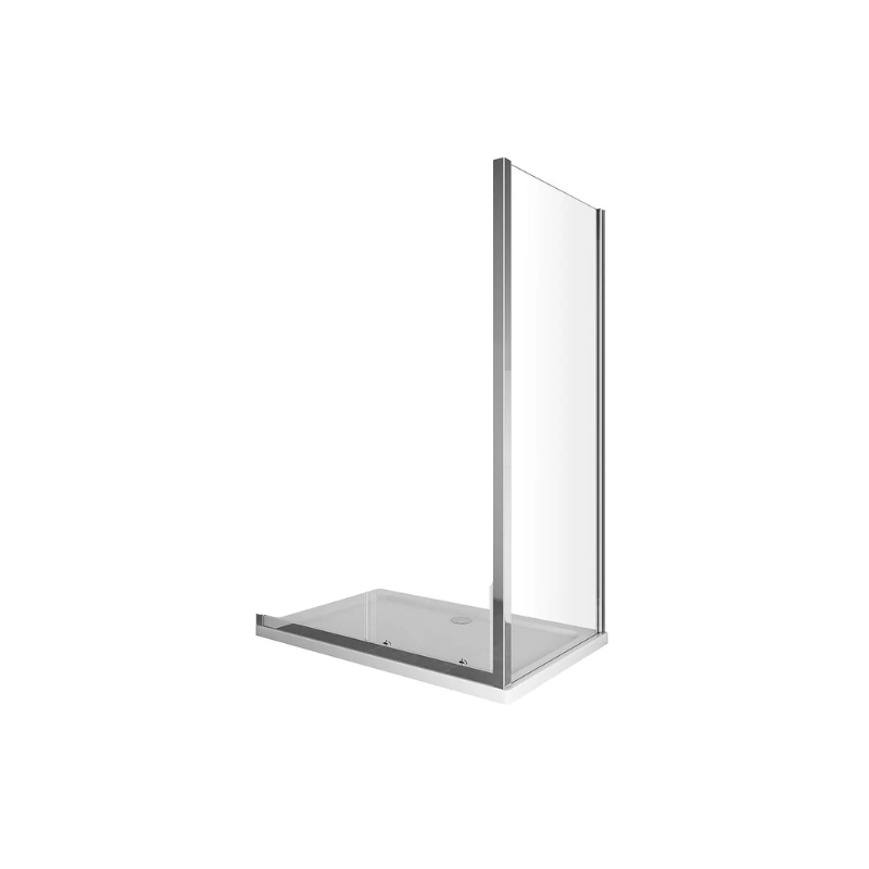 Stellar 90 Lato Fisso Destro Cromo Trasparente