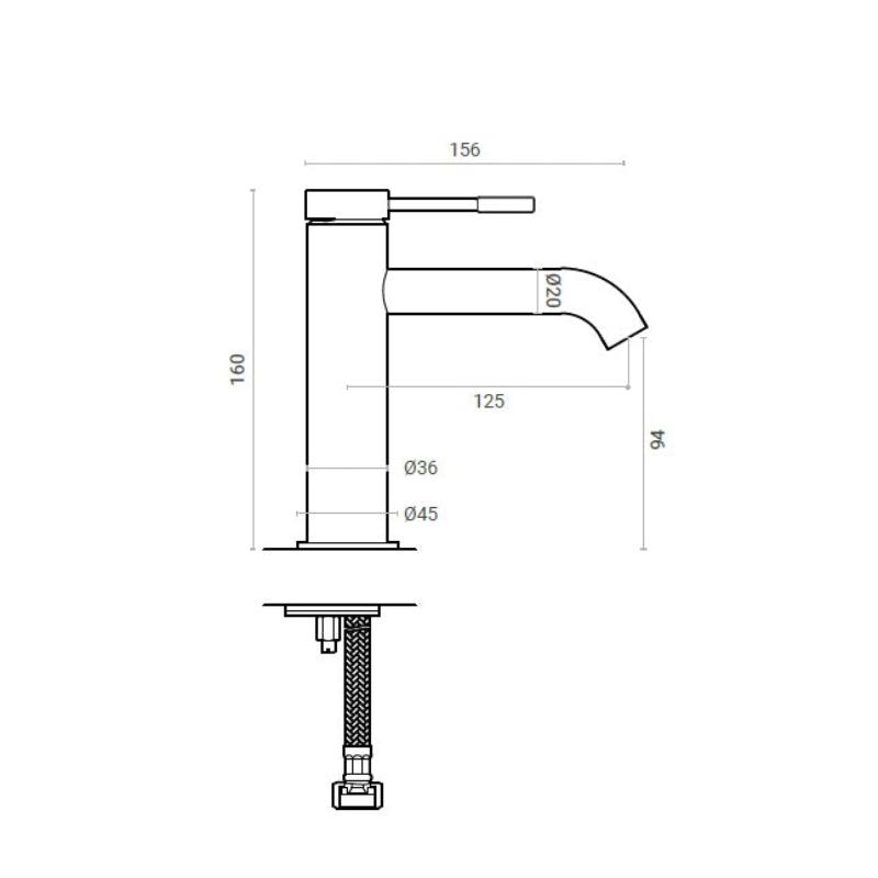 Yard Miscelatore Bidet Carbon